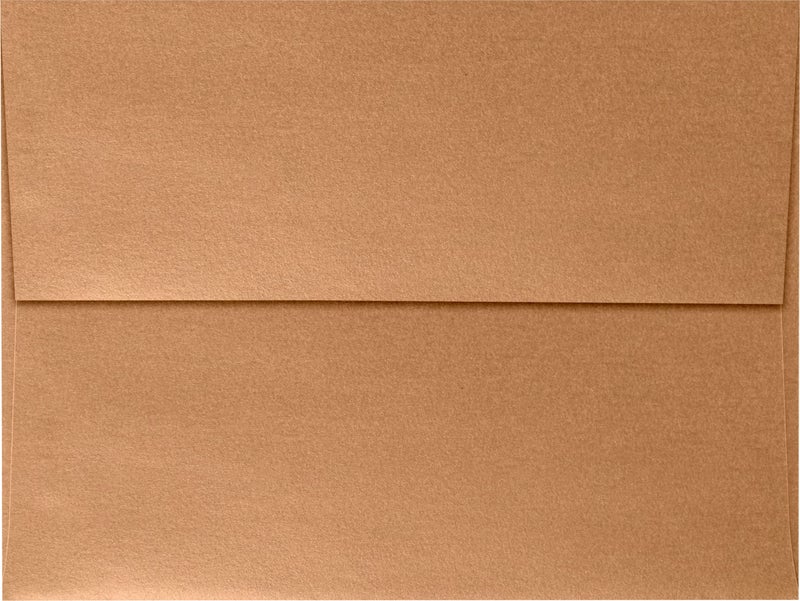 LUXPaper A6 Invitation Envelopes | Peel & Press | 4 3/4" x 6 1/2" | Copper Metallic | 80lb. Text | 50 Qty - Image 2